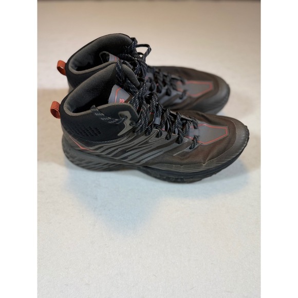 Hoka Men\'s Trail Hiking Boots Waterproof Ankle Support Vibram Sole Size 9.5